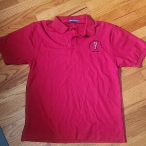 Men's Red Polo Shirt, EUC